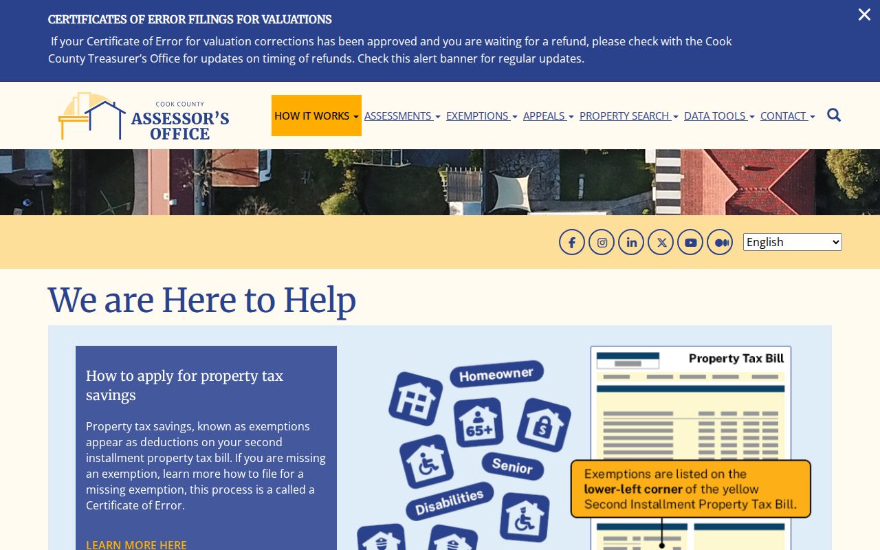 Tinley Park residents directory Cook Assessor search